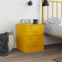 Yellow steel bedside table 34.5x39x44 cm by vidaXL, Nightstands - Ref: Foro24-841625, Price: 80,68 €, Discount: %