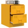 Yellow steel bedside table 34.5x39x44 cm by vidaXL, Nightstands - Ref: Foro24-841625, Price: 80,68 €, Discount: %