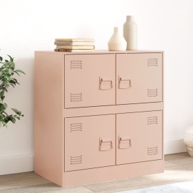 Pink steel sideboard 67x39x73 cm by vidaXL, Sideboards - Ref: Foro24-841650, Price: 125,99 €, Discount: %