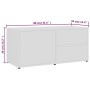 Weißer TV-Schrank aus Sperrholz, 80 x 34 x 36 cm von vidaXL, TV-Möbel - Ref: Foro24-801850, Preis: 54,89 €, Rabatt: %