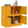 Aparador de acero amarillo mostaza 67x39x73 cm de vidaXL, Aparadores - Ref: Foro24-841652, Precio: 125,99 €, Descuento: %