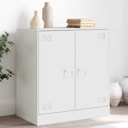 White steel sideboard 67x39x73 cm by vidaXL, Sideboards - Ref: Foro24-841678, Price: 123,70 €, Discount: %