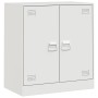 Aparador de acero blanco 67x39x73 cm de vidaXL, Aparadores - Ref: Foro24-841678, Precio: 123,03 €, Descuento: %