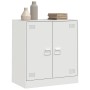 Aparador de acero blanco 67x39x73 cm de vidaXL, Aparadores - Ref: Foro24-841678, Precio: 123,03 €, Descuento: %