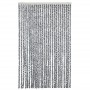 Gray black and white chenille fly curtain 118x220 cm by vidaXL, Mosquito nets for windows - Ref: Foro24-4004882, Price: 73,22...