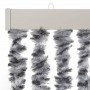 Gray black and white chenille fly curtain 118x220 cm by vidaXL, Mosquito nets for windows - Ref: Foro24-4004882, Price: 73,22...