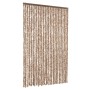 Beige and dark brown chenille anti-fly curtain 118x220 cm by vidaXL, Mosquito nets for windows - Ref: Foro24-4004880, Price: ...