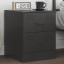 Black steel nightstand 34.5x39x44 cm by vidaXL, Nightstands - Ref: Foro24-841619, Price: 67,70 €, Discount: %