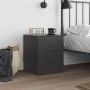 Black steel nightstand 34.5x39x44 cm by vidaXL, Nightstands - Ref: Foro24-841619, Price: 67,70 €, Discount: %