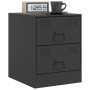 Black steel nightstand 34.5x39x44 cm by vidaXL, Nightstands - Ref: Foro24-841619, Price: 67,70 €, Discount: %