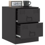 Black steel nightstand 34.5x39x44 cm by vidaXL, Nightstands - Ref: Foro24-841619, Price: 67,70 €, Discount: %