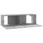 TV stand made of gray concrete plywood, 100x30x30 cm by vidaXL, TV Furniture - Ref: Foro24-801485, Price: 40,43 €, Discount: %