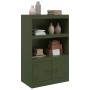 Aparador de acero verde oliva 67x39x107 cm de vidaXL, Aparadores - Ref: Foro24-841671, Precio: 140,07 €, Descuento: %