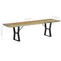 Recycled solid wood bench 160 cm by vidaXL, Dining and kitchen benches - Ref: Foro24-247954, Price: 158,01 €, Discount: %