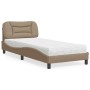 Cama con colchón cuero sintético capuchino 80x200 cm de vidaXL, Camas y somieres - Ref: Foro24-3208686, Precio: 274,84 €, Des...