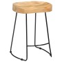 Gavin kitchen stools 2 units solid mango wood by vidaXL, Kitchen stools - Ref: Foro24-247836, Price: 126,43 €, Discount: %