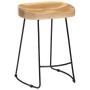 Gavin kitchen stools 2 units solid mango wood by vidaXL, Kitchen stools - Ref: Foro24-247836, Price: 126,43 €, Discount: %