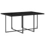 Set de comedor jardín 11 pzas con cojines ratán sintético negro de vidaXL, Conjuntos de jardín - Ref: Foro24-3277974, Precio:...