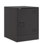 Black steel nightstand 34.5x39x44 cm by vidaXL, Nightstands - Ref: Foro24-841607, Price: 48,79 €, Discount: %