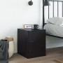 Black steel nightstand 34.5x39x44 cm by vidaXL, Nightstands - Ref: Foro24-841607, Price: 48,79 €, Discount: %