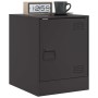 Black steel nightstand 34.5x39x44 cm by vidaXL, Nightstands - Ref: Foro24-841607, Price: 48,79 €, Discount: %