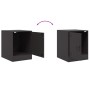 Black steel nightstand 34.5x39x44 cm by vidaXL, Nightstands - Ref: Foro24-841607, Price: 48,79 €, Discount: %