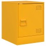 Mesita de noche acero amarillo mostaza 34,5x39x44 cm de vidaXL, Mesitas de noche - Ref: Foro24-841613, Precio: 60,83 €, Descu...