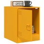 Mesita de noche acero amarillo mostaza 34,5x39x44 cm de vidaXL, Mesitas de noche - Ref: Foro24-841613, Precio: 60,83 €, Descu...