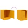 Mesita de noche acero amarillo mostaza 34,5x39x44 cm de vidaXL, Mesitas de noche - Ref: Foro24-841613, Precio: 60,83 €, Descu...