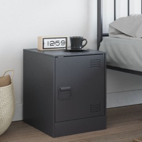 Anthracite gray steel nightstand 34.5x39x44 cm by vidaXL, Nightstands - Ref: Foro24-841611, Price: 50,99 €, Discount: %