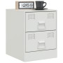 Nightstands 2 units white steel 34.5x39x44 cm by vidaXL, Nightstands - Ref: Foro24-841630, Price: 121,99 €, Discount: %