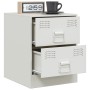 Nightstands 2 units white steel 34.5x39x44 cm by vidaXL, Nightstands - Ref: Foro24-841630, Price: 121,99 €, Discount: %