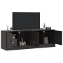 TV furniture 2 units black steel 67x39x44 cm by vidaXL, TV Furniture - Ref: Foro24-841632, Price: 134,81 €, Discount: %