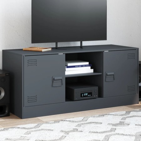 Anthracite gray steel TV cabinet 99x39x44 cm by vidaXL, TV Furniture - Ref: Foro24-841687, Price: 102,06 €, Discount: %