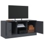 Anthracite gray steel TV cabinet 99x39x44 cm by vidaXL, TV Furniture - Ref: Foro24-841687, Price: 102,06 €, Discount: %