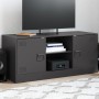 Black steel TV cabinet 99x39x44 cm by vidaXL, TV Furniture - Ref: Foro24-841685, Price: 96,99 €, Discount: %