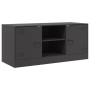 Black steel TV cabinet 99x39x44 cm by vidaXL, TV Furniture - Ref: Foro24-841685, Price: 96,99 €, Discount: %