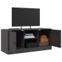 Black steel TV cabinet 99x39x44 cm by vidaXL, TV Furniture - Ref: Foro24-841685, Price: 96,99 €, Discount: %