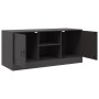 Black steel TV cabinet 99x39x44 cm by vidaXL, TV Furniture - Ref: Foro24-841685, Price: 96,99 €, Discount: %