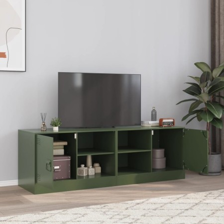 TV-Möbel 2 Einheiten olivgrüner Stahl 67x39x44 cm von vidaXL, TV-Möbel - Ref: Foro24-841700, Preis: 141,91 €, Rabatt: %