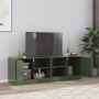 Muebles para TV 2 unidades acero verde oliva 67x39x44 cm de vidaXL, Muebles TV - Ref: Foro24-841700, Precio: 141,99 €, Descue...