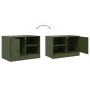 TV furniture 2 units olive green steel 67x39x44 cm by vidaXL, TV Furniture - Ref: Foro24-841700, Price: 141,91 €, Discount: %