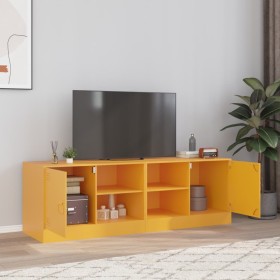 Muebles para TV 2 unidades acero amarillo mostaza 67x39x44 cm de vidaXL, Muebles TV - Ref: Foro24-841698, Precio: 141,99 €, D...