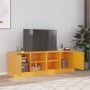 TV furniture 2 units mustard yellow steel 67x39x44 cm by vidaXL, TV Furniture - Ref: Foro24-841698, Price: 141,91 €, Discount: %