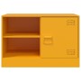 TV furniture 2 units mustard yellow steel 67x39x44 cm by vidaXL, TV Furniture - Ref: Foro24-841698, Price: 141,91 €, Discount: %