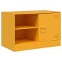 TV furniture 2 units mustard yellow steel 67x39x44 cm by vidaXL, TV Furniture - Ref: Foro24-841698, Price: 141,91 €, Discount: %