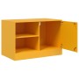 TV furniture 2 units mustard yellow steel 67x39x44 cm by vidaXL, TV Furniture - Ref: Foro24-841698, Price: 141,91 €, Discount: %