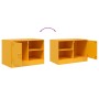 TV furniture 2 units mustard yellow steel 67x39x44 cm by vidaXL, TV Furniture - Ref: Foro24-841698, Price: 141,91 €, Discount: %