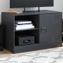 Black steel TV cabinet 67x39x44 cm by vidaXL, TV Furniture - Ref: Foro24-841691, Price: 75,66 €, Discount: %