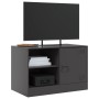 Black steel TV cabinet 67x39x44 cm by vidaXL, TV Furniture - Ref: Foro24-841691, Price: 75,66 €, Discount: %